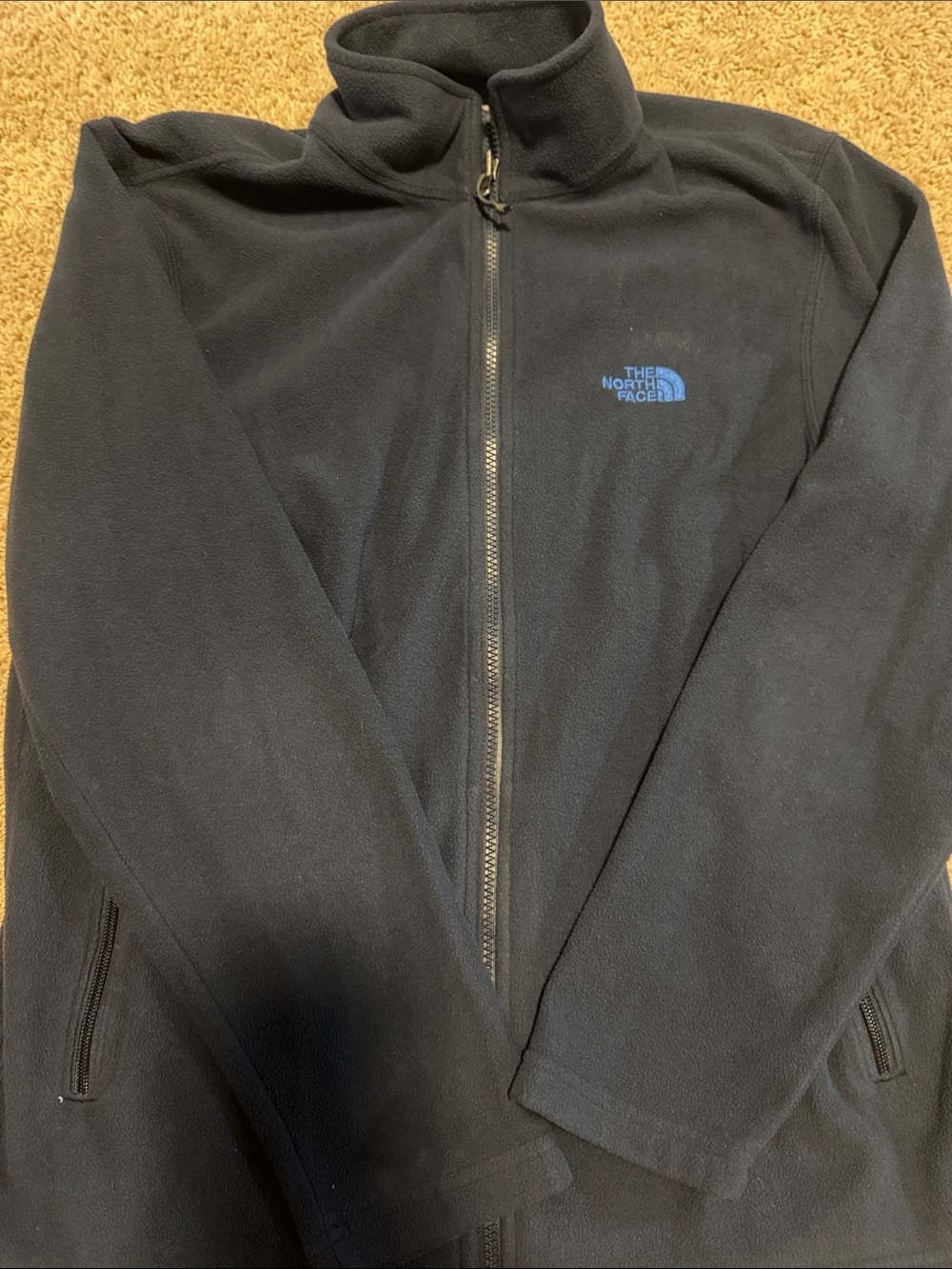The North Face Blue Fleece Jacket with Blue Logo